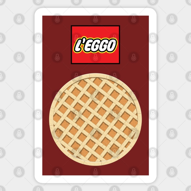 L Eggo Lego Magnet TeePublic